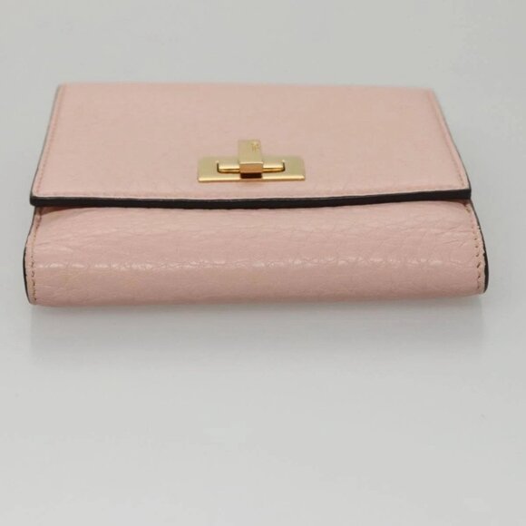 FENDI Peek A Boo Wallet Leather Pink Auth 105912V - Picture 6 of 16